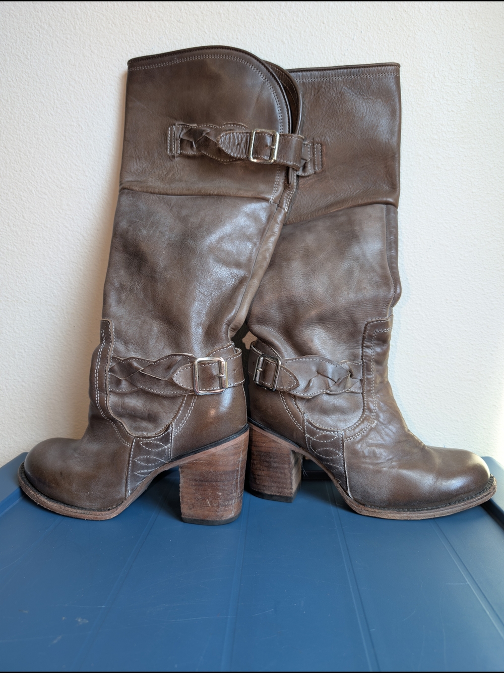 Freebird by Steven "Braxton" tall leather boots Women's Size 9